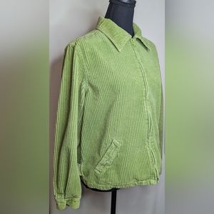 New York & Company Women's Jacket Corduroy Green Apple Size M K-1